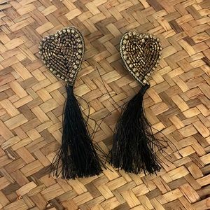 Beaded Heart Earrings